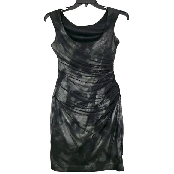 Maggy London ~Size 8~ Black/Silver Sheath Party Cocktail Evening Dress Lined NWT - Picture 11 of 14
